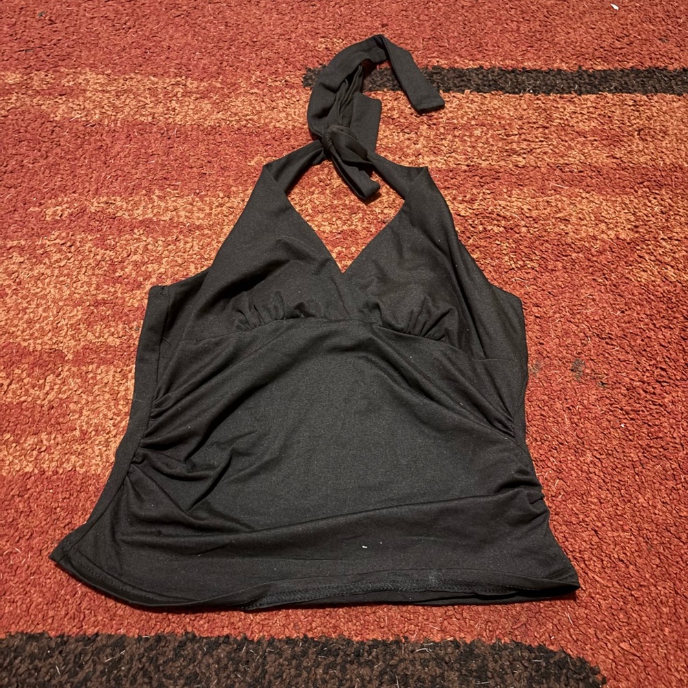Black Halter Top